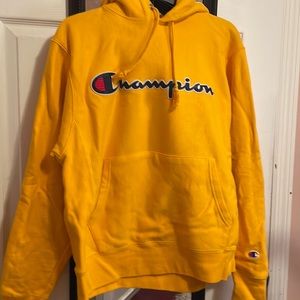 Mustard yellow champion hoodie